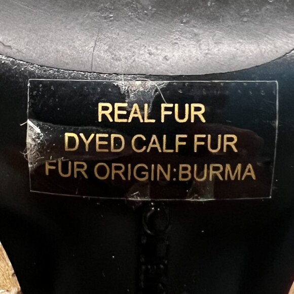 Banana Republic Pointed Toe Calf Fur Heels Pumps Shoes Size 6 - Picture 6 of 6